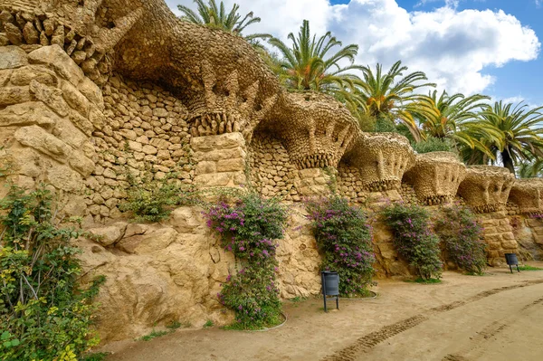 Park Guell Entworfen Von Antoni Gaudi Barcelona Spanien — Stockfoto