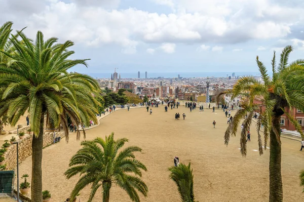 Park Guell Designed Antoni Gaudi Barcelona Spain — Stock Photo, Image