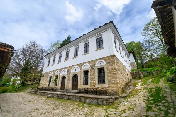 Wioska Bozhentsi Bułgarii Gmina Gabrovo Stary Dom Zachowaną Architekturą — Zdjęcie stockowe