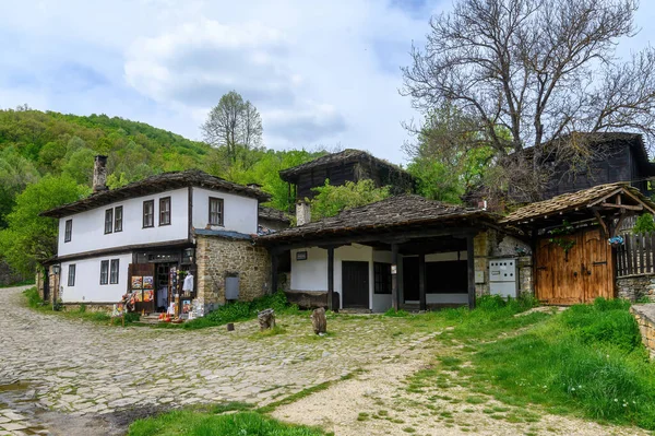 Bulgaristan Bozhentsi Köyü Gabrovo Belediyesi Korunmuş Mimarisi Olan Eski Bir — Stok fotoğraf