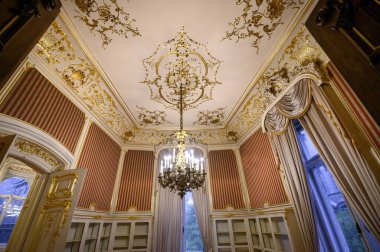 Macaristan, Budapeşte 'deki ünlü Szabo Ervin Kütüphanesi' nin güzel iç mekanı.