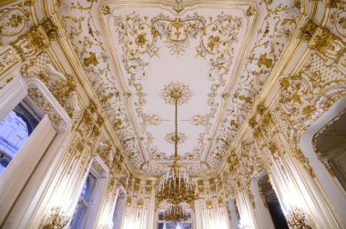 Macaristan, Budapeşte 'deki ünlü Szabo Ervin Kütüphanesi' nin güzel iç mekanı.