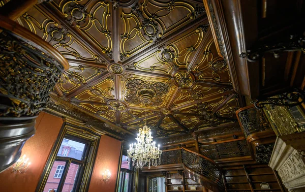 Krásný Interiér Slavné Knihovny Szabo Ervin Budapešti Maďarsko — Stock fotografie