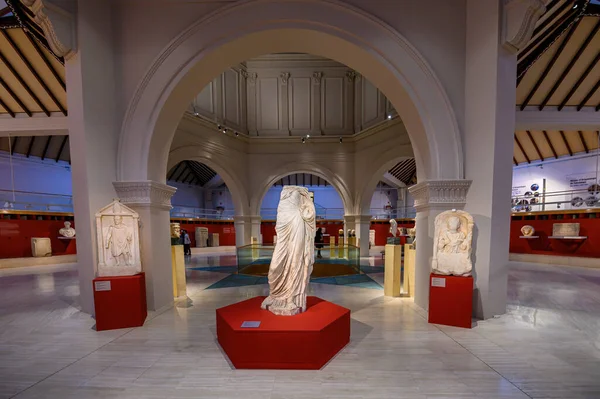 Barcelona Spain 2022 Artefacts Interior Catalan Museum Archaeology — Stock Photo, Image