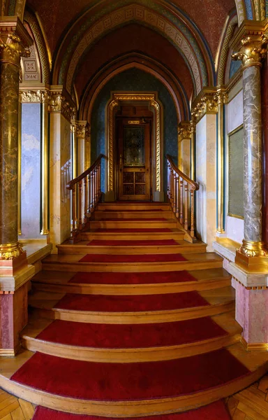 Budapest Unkari Unkarin Parlamentin Rakennuksen Sisätilat — kuvapankkivalokuva