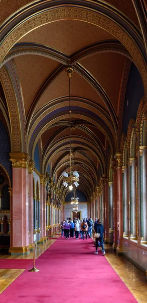 Budapest Hungría Interior Del Edificio Del Parlamento Húngaro — Foto de Stock