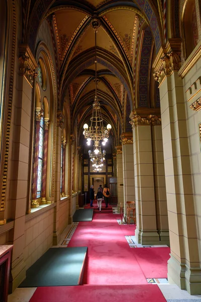 stock image Budapest, Hungary. Interior of the Hungarian Parliament building