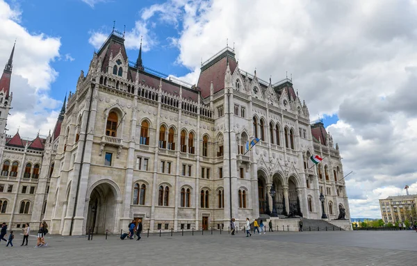 Edifício Parlamento Húngaro Primavera Budapeste Hungria — Fotografia de Stock