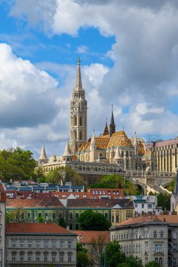 Matthias Kilisesi, Budapeşte, Macaristan, buda'nın kale bölgesinde adlı balıkçının Kalesi önünde bulunan kilise.