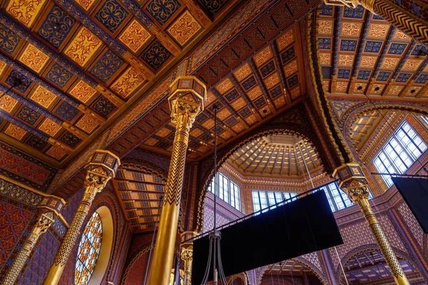 Budapest Hungary Interior Rumbach Street Synagogue Located Jewish Quarter Pest — Stockfoto