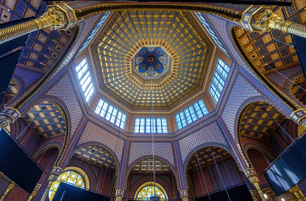 Budapeşte Macaristan Rumbach Sokağı Sinagogu Nun Içi Pest Teki Yahudi — Stok fotoğraf