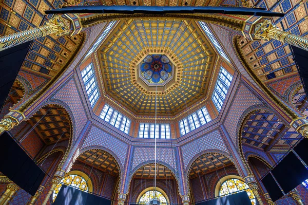 Budapest Hungary Interior Rumbach Street Synagogue Located Jewish Quarter Pest — Stockfoto