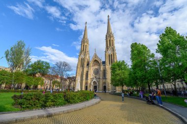 Budapeşte, Macaristan. Szent Erzsebet Kilisesi veya St. Elizabeth Kilisesi