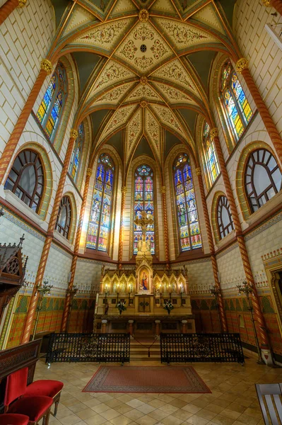 Budapest Hungary Interior Szent Erzsebet Church Elizabeth Parish Church — Stock Photo, Image