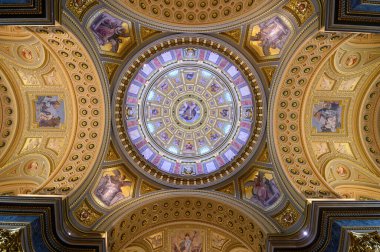 Budapest, Hungary. Interior of St. Stephen's Basilica Cathedral