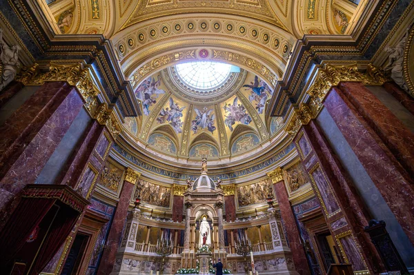 Budapest Hungary Interior Stephen Basilica Cathedral — ストック写真