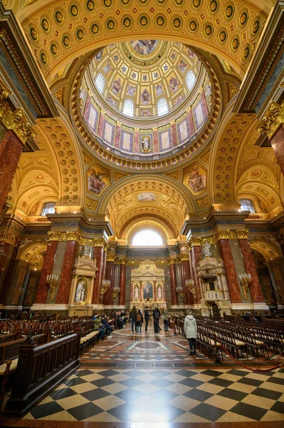 Budapest Hungary Interior Stephen Basilica Cathedral — ストック写真