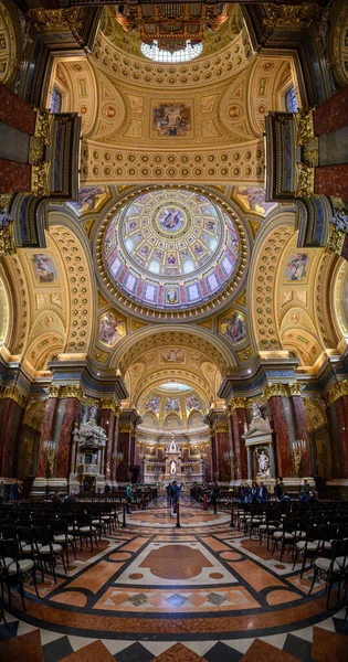 Budapest Hungary Interior Stephen Basilica Cathedral — ストック写真