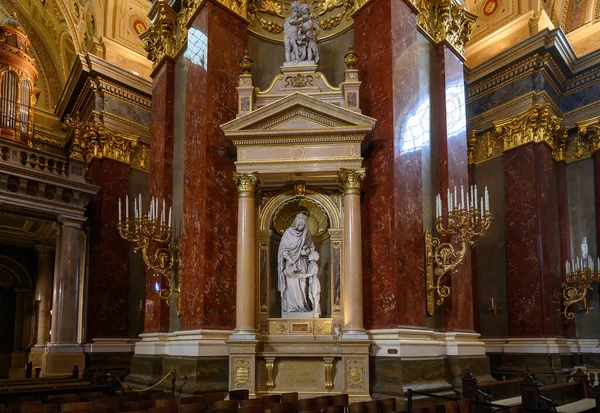 Budapest Hongrie Intérieur Cathédrale Saint Étienne — Photo