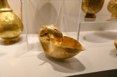 Budapest, Hungary. Artefacts and Interior of Hungarian National Museum - national museum for the history, art and archaeology