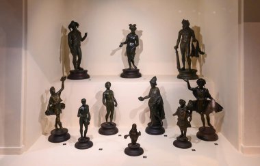 Budapest, Hungary. Artefacts and Interior of Hungarian National Museum - national museum for the history, art and archaeology