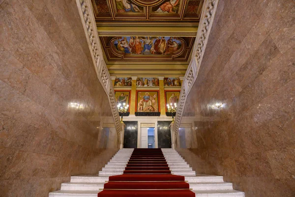 Budapest Hungary Interior Hungarian National Museum National Museum History Art — Stock Photo, Image