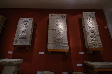 Budapest, Hungary. Artefacts and Interior of Hungarian National Museum - national museum for the history, art and archaeology