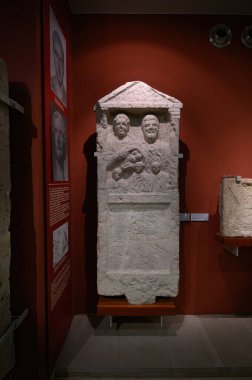 Budapest, Hungary. Artefacts and Interior of Hungarian National Museum - national museum for the history, art and archaeology