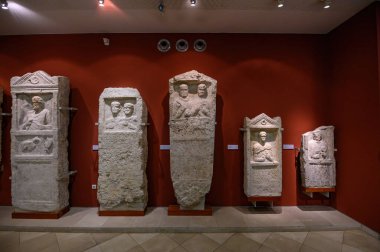 Budapest, Hungary. Artefacts and Interior of Hungarian National Museum - national museum for the history, art and archaeology
