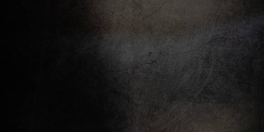 Koyu beton duvarın dokusu, kopyalama alanı için siyah arkaplan