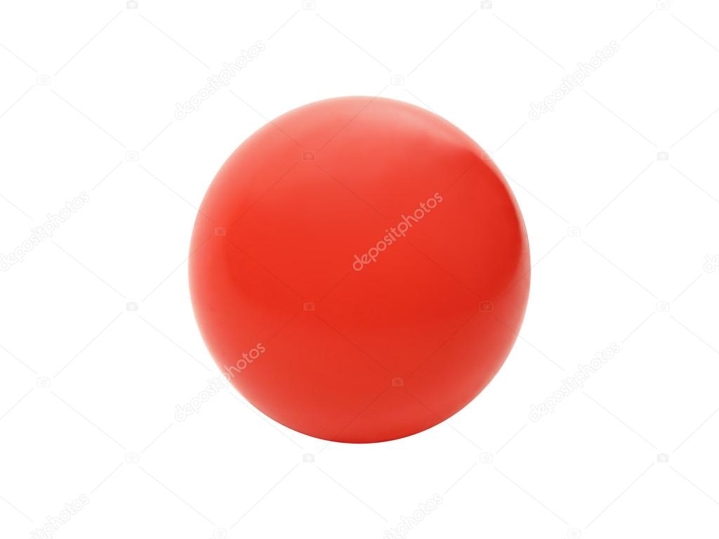 Roter ball im mund