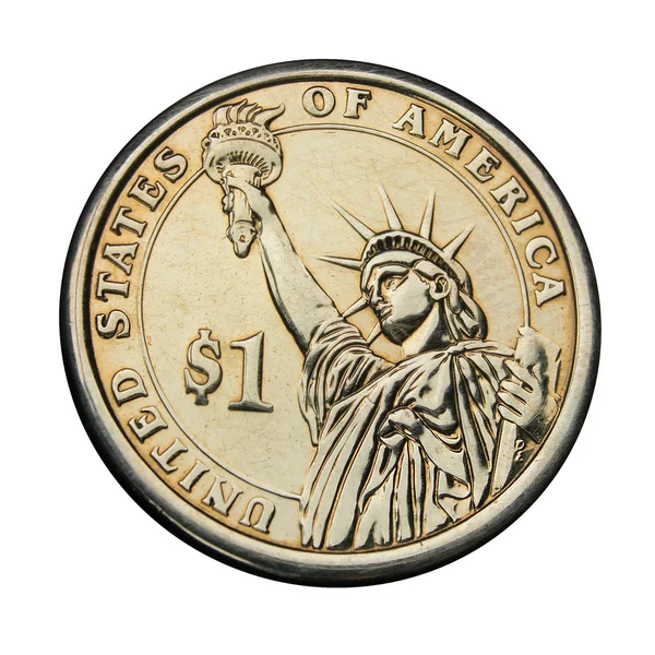 One dollar coin — Stock Photo, Image