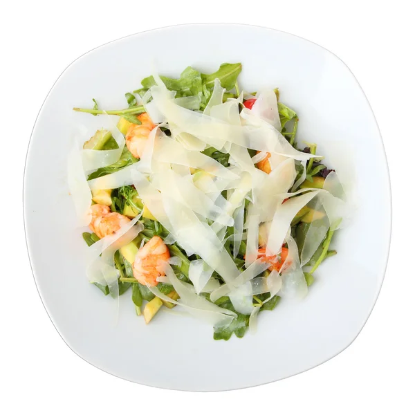 Dish with arugula salad — Stock Photo, Image