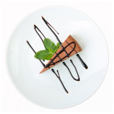 parça çikolatalı cheesecake