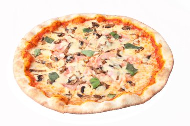 mantar ve jambon pizza