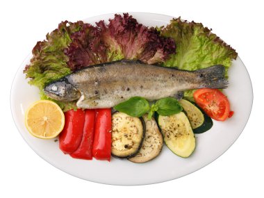 Sebzeli alabalık.