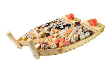 rulo ile iki ahşap gemi