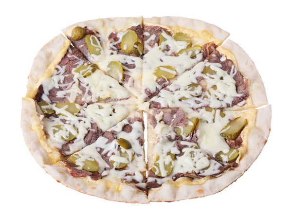 Pizza manzo — Stock Photo, Image