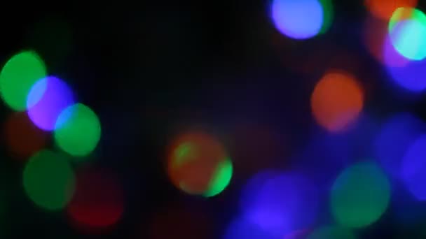 Hintergrund Weihnachtsbeleuchtung — Stockvideo