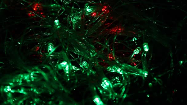 Fondo luces de Navidad — Vídeo de stock