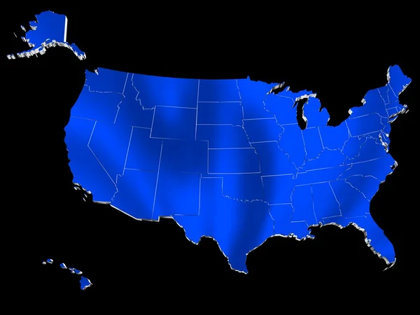 Mapa USA — Foto de Stock