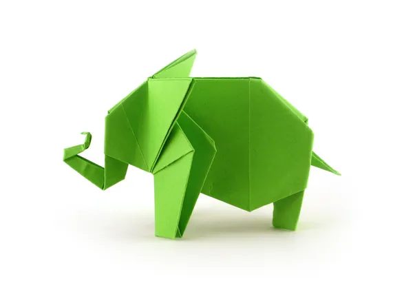 Origami-Elefant — Stockfoto