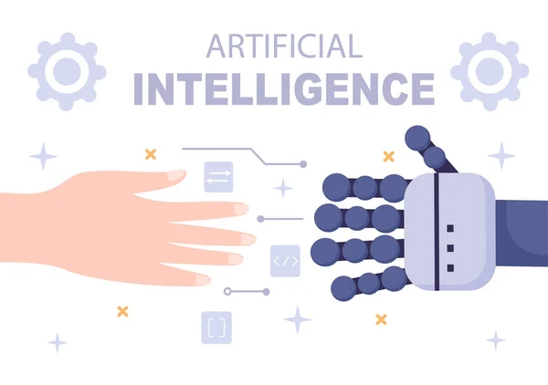 Inteligencia Artificial Digital Brain Technology Engineering Concept Programmer Data Systems — Archivo Imágenes Vectoriales