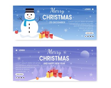 Mutlu Noeller Banner Şablon Flat Tasarım Resimleri Sosyal medya, Tebrik Kartı ve İnternet İlanlarına Uygun Kare Arkaplanı Düzenleme