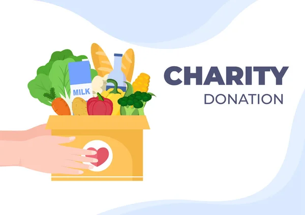 Love Charity Giving Donation Volunteer Team Travaillé Ensemble Pour Aider — Image vectorielle