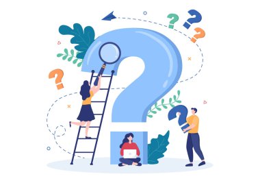 Problem and Solution in Business Solving to Look Ideas with the Concept of Teamwork Can use for Web Banner or Background Flat Illustration