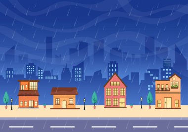 Yağmur Fırtınası Arkaplan Vektör ResimleriName