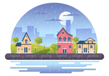 Yağmur Fırtınası Arkaplan Vektör ResimleriName