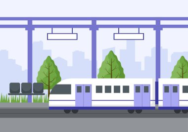 Tren Taşımacılık Sahnesi, Ayrılış ve Yeraltı Metro Platformu Arkaplan Resimlerinde Düz Arkaplan Resimleri