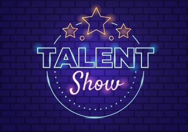 Yetenek Yarışmacılarıyla Yeteneklerini Sahne veya Podyumda Karikatür Çizimlerinde Yargılayan Yargıçlarla Yetenek Gösterisi